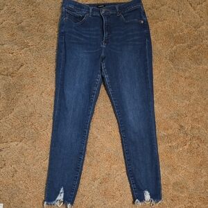 Express Dark Blue Skinny Jeans